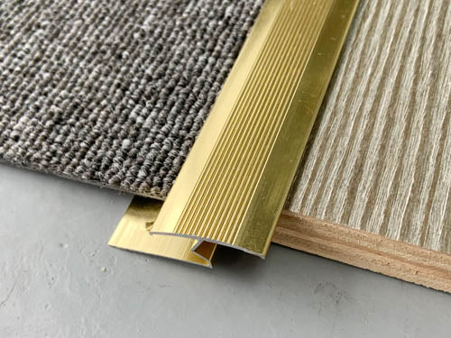 Carpet To Laminate - Tile Doorbar (Z-Bar) Gold