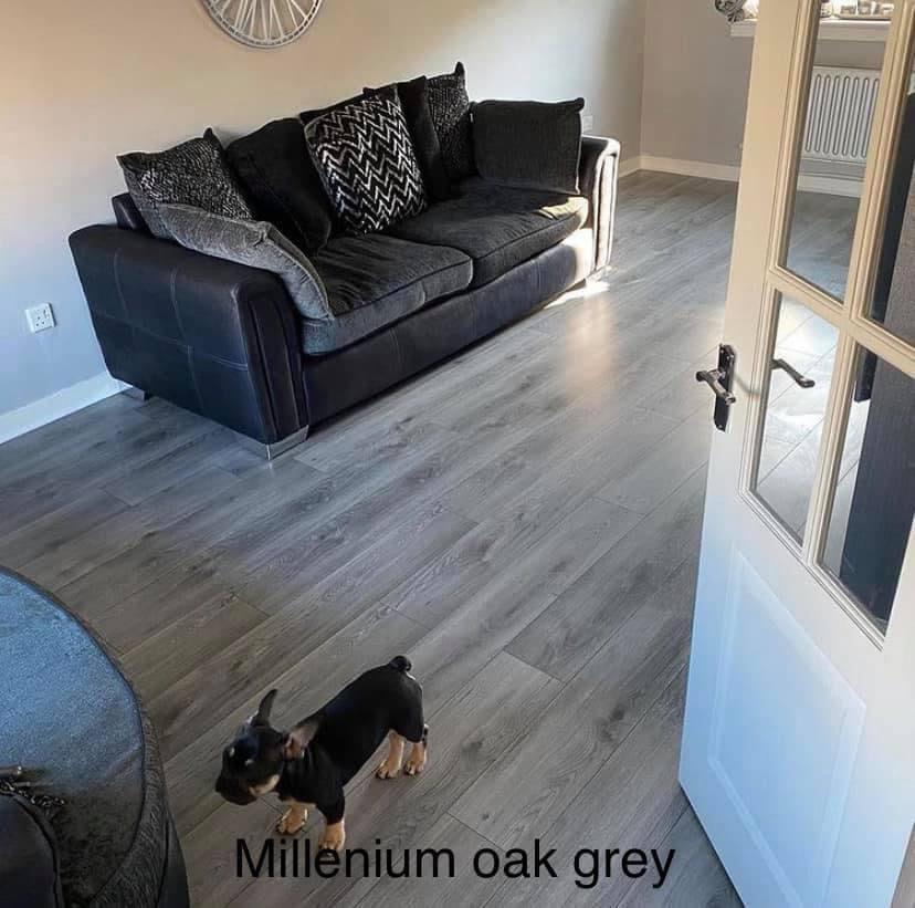 Millennium Oak Grey Laminate £10.50 Per Metre = £25.16 Per Pack