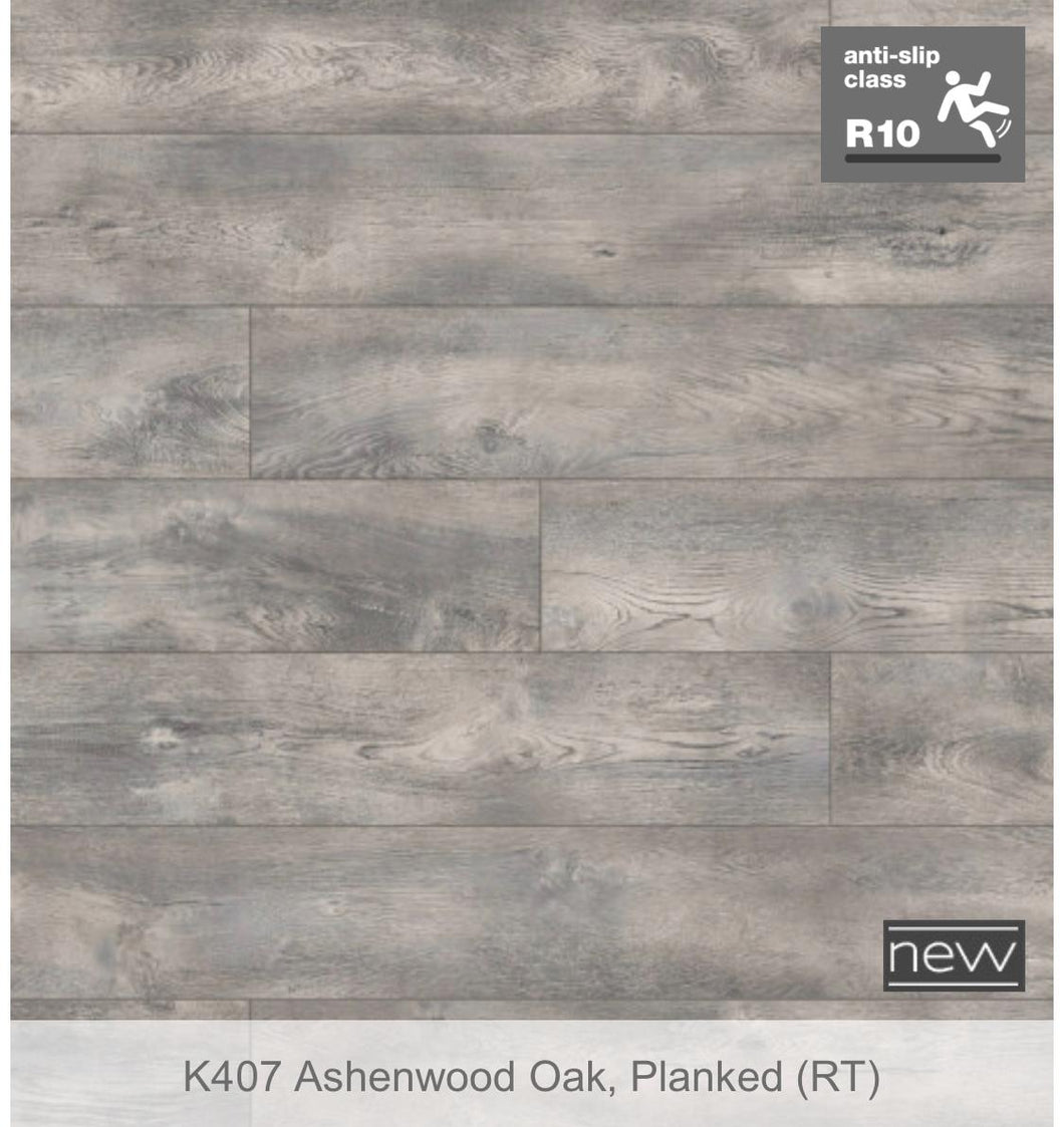 Ashenwood Oak, Planked Laminate (RT) (K407) £14 Per Metre = £31.08 Per Pack