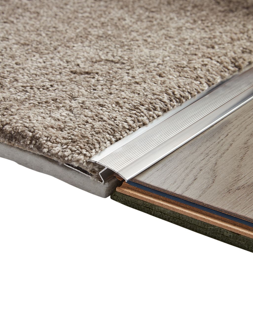 Carpet To Laminate - Tile Doorbar (Z-Bar) Silver